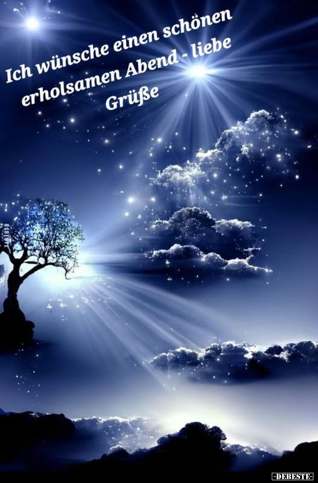 Ich wünsche einen schönen erholsamen Abend - liebe Grüße
