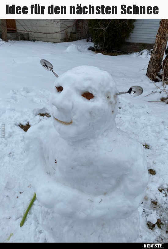 Idee für den nächsten Schnee.. - Lustige Bilder | DEBESTE.de