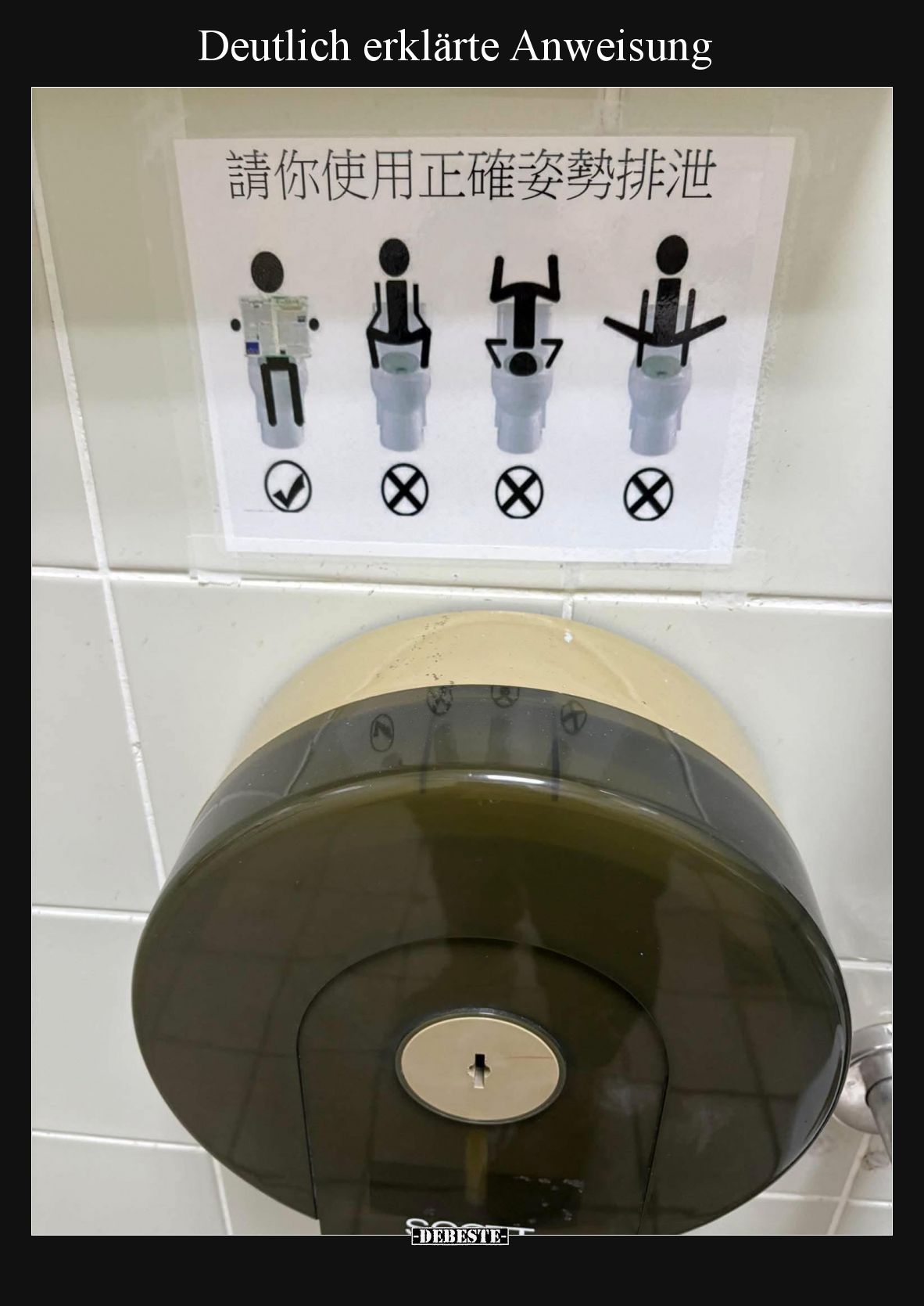 Deutlich erklärte Anweisung