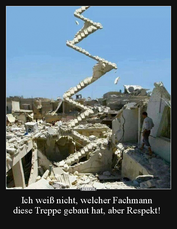 Ich weiß nicht, welcher Fachmann diese Treppe gebaut hat.. - Lustige Bilder | DEBESTE.de