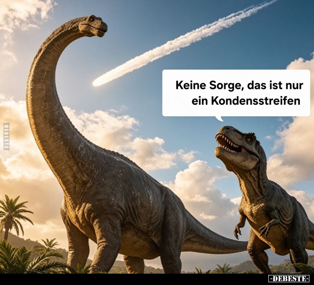 Keine Sorge, das ist nur ein Kondensstreifen.