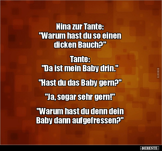 Nina zur Tante: "Warum hast du so einen dicken.." - Lustige Bilder | DEBESTE.de