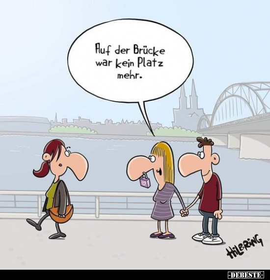 Auf der Brücke war kein Platz mehr... - Lustige Bilder | DEBESTE.de