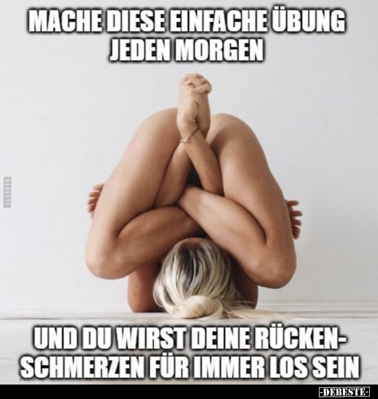 Mache diese einfache Übung jeden Morgen, und du wirst deine.. - Lustige Bilder | DEBESTE.de