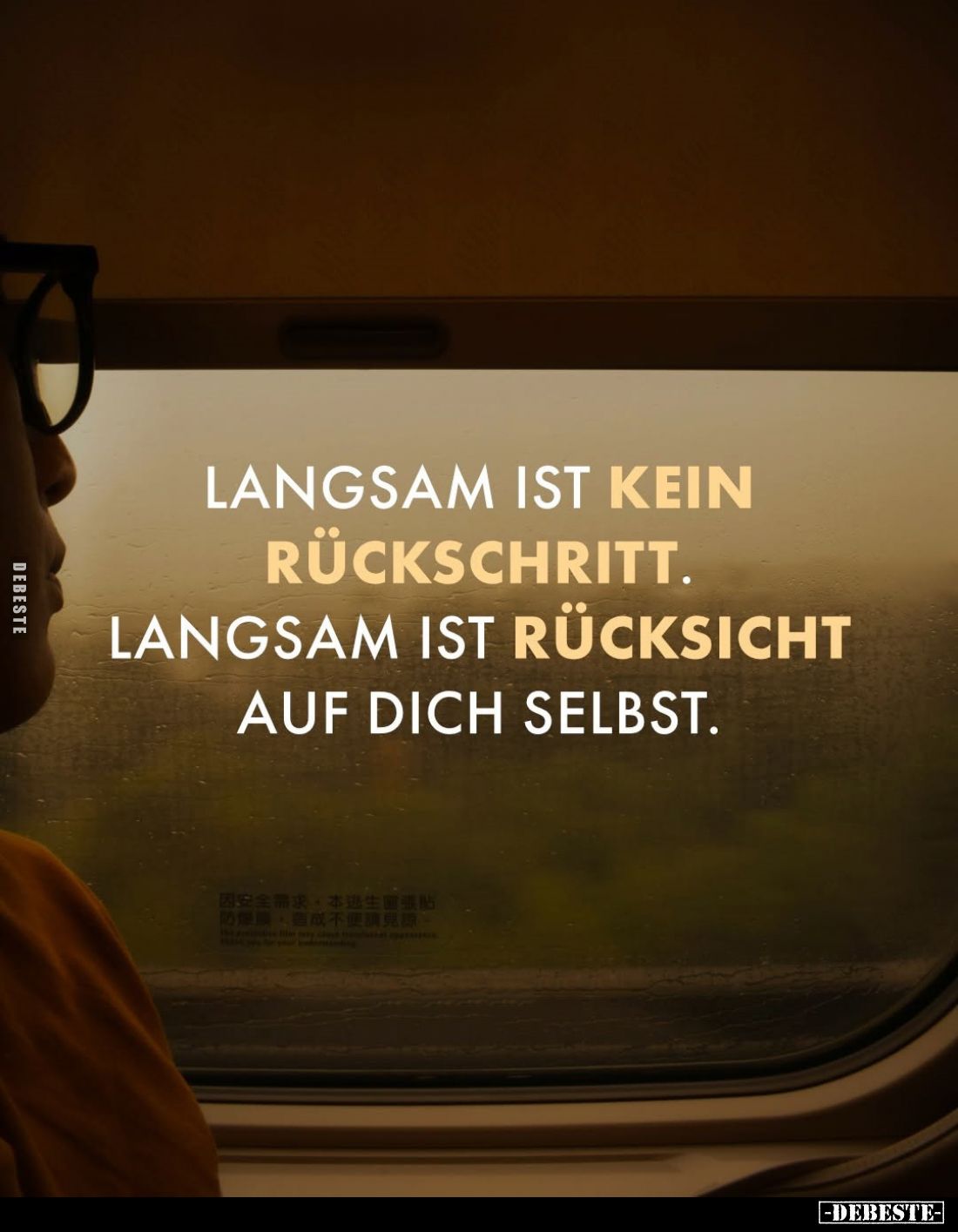 Langsam ist kein Rückschritt.
Langsam ist Rücksicht auf dich selbst.