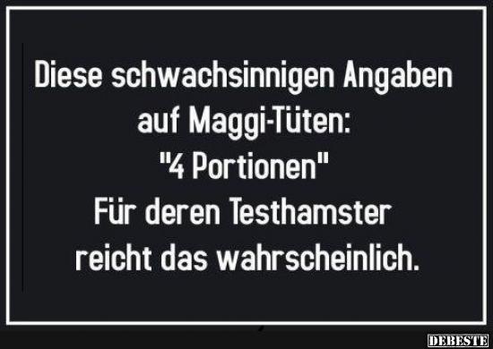 Diese schwachsinnigen Angaben auf Maggi-Tüten.. - Lustige Bilder | DEBESTE.de