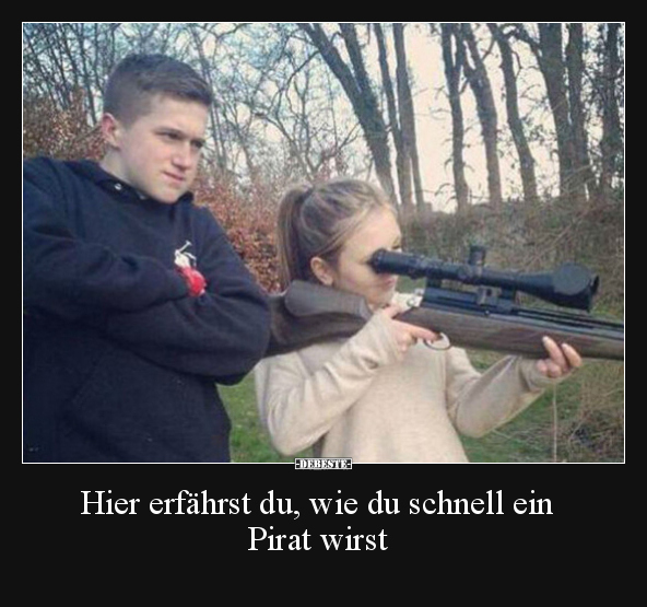 Hier erfährst du, wie du schnell ein Pirat wirst.. - Lustige Bilder | DEBESTE.de