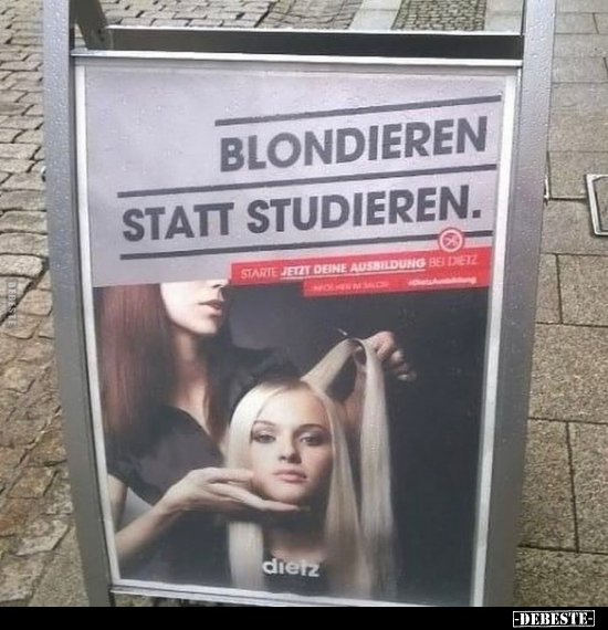 Blondieren statt studieren... - Lustige Bilder | DEBESTE.de