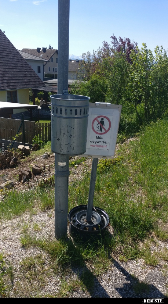 Müll wegwerfen verboten!..