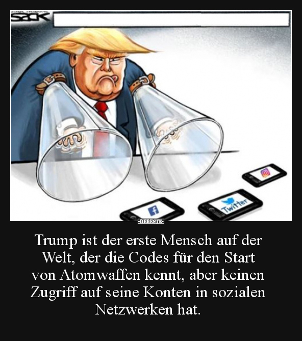 Trump ist der erste Mensch auf der Welt, der die Codes.. - Lustige Bilder | DEBESTE.de