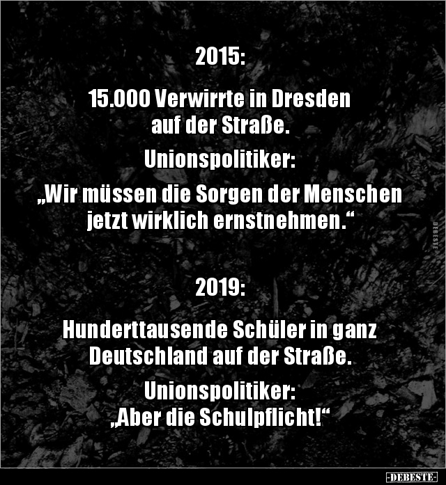 2015:  15.000 Verwirrte in Dresden auf der Straße... - Lustige Bilder | DEBESTE.de