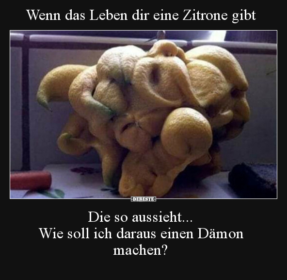 Wenn das Leben dir eine Zitrone gibt.. - Lustige Bilder | DEBESTE.de