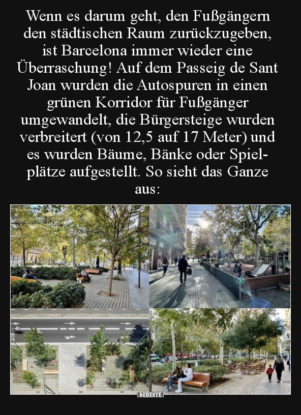 Wenn es darum geht, den Fußgängern den städtischen Raum.. - Lustige Bilder | DEBESTE.de