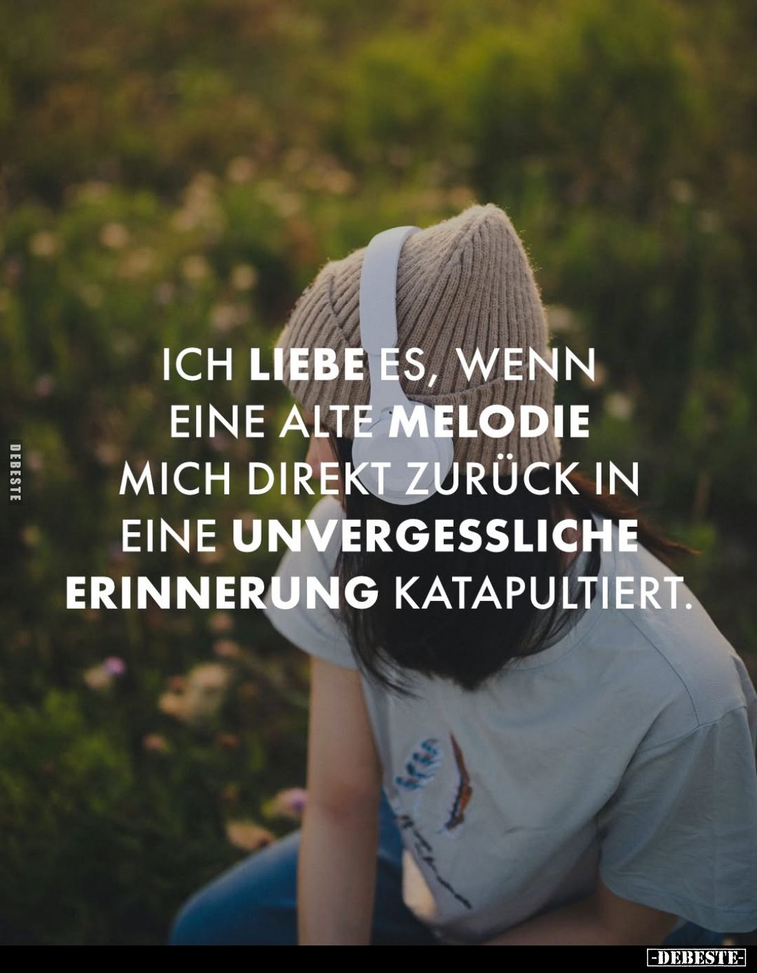 Ich liebe es, wenn eine alte Melodie mich direkt zurück in eine unvergessliche Erinnerung katapultiert.