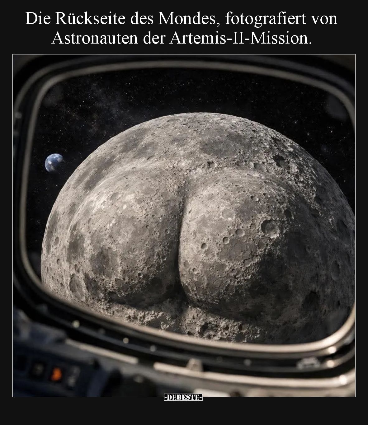 Die Rückseite des Mondes, fotografiert von Astronauten der.. - Lustige Bilder | DEBESTE.de