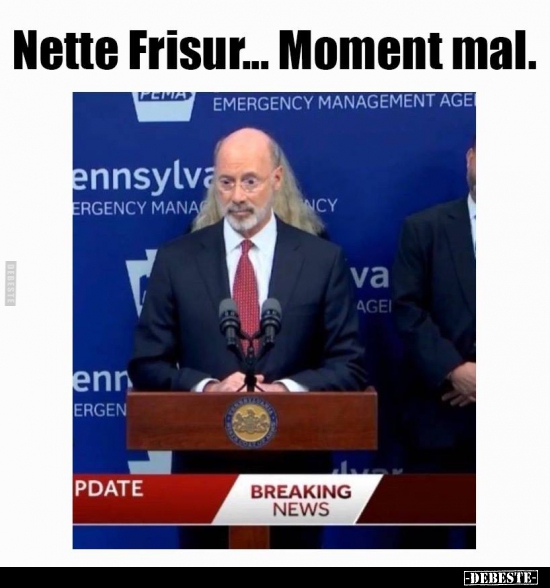Nette Frisur... Moment mal.