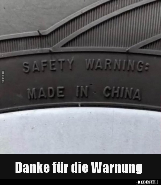 Danke für die Warnung..