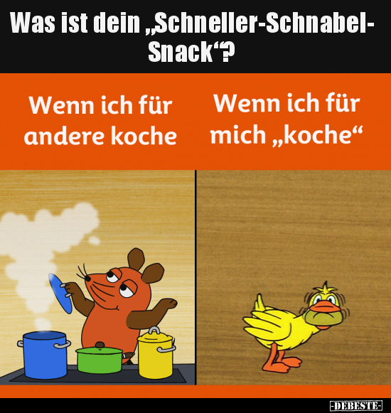 Was ist dein "Schneller-Schnabel- Snack"?.. - Lustige Bilder | DEBESTE.de