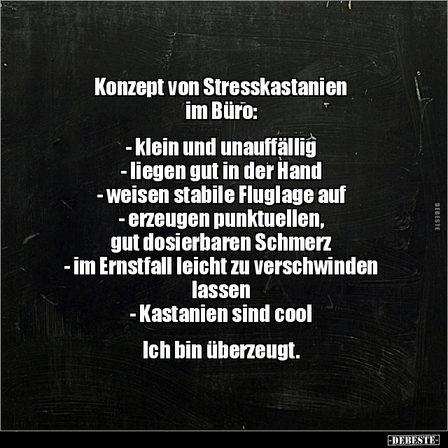 Konzept von Stresskastanien im Büro: - Lustige Bilder | DEBESTE.de