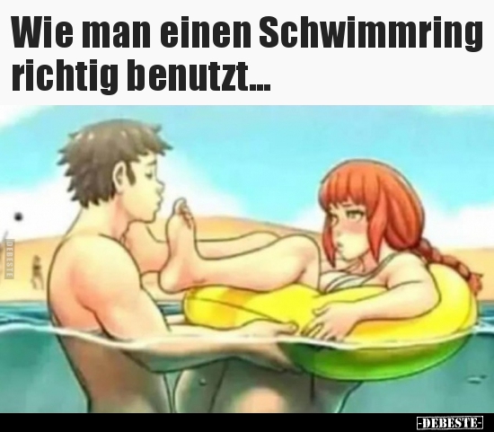 Wie man einen Schwimmring richtig benutzt...