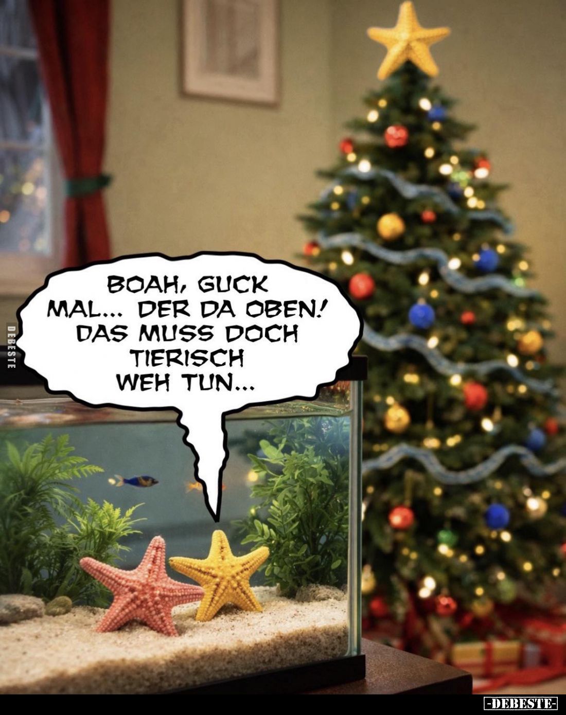 Boah, guck mal... Der da oben! Das muss doch tierisch weh tun...