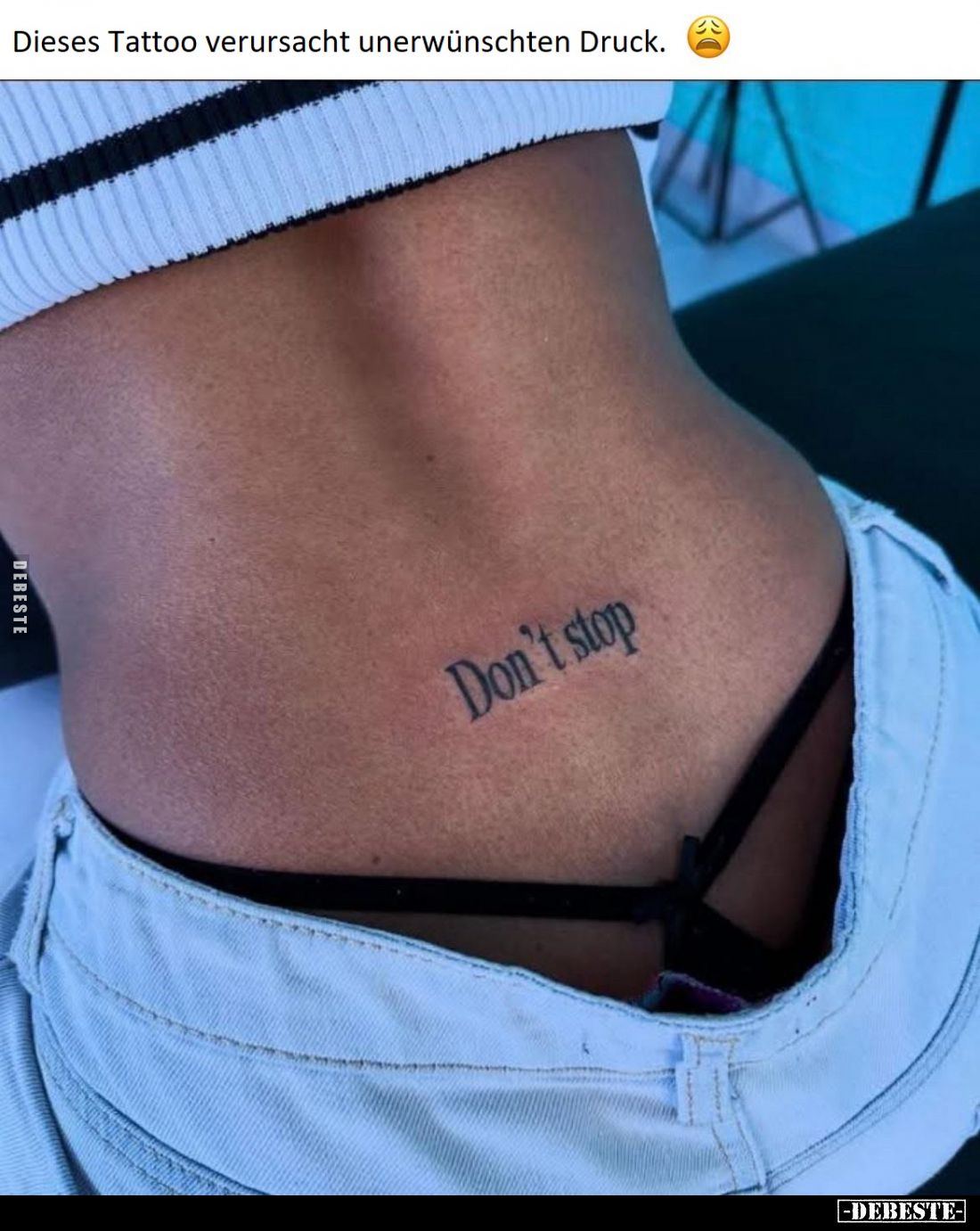 Dieses Tattoo verursacht unerwünschten Druck.