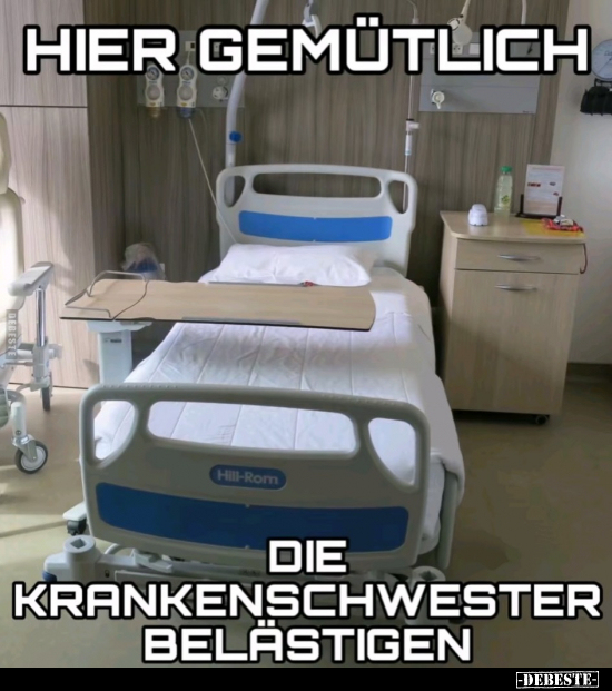 Gemütlich, Krankenschwester