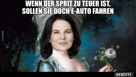 Wenn der Sprit zu teuer ist, sollen sie doch E-Auto.. - Lustige Bilder | DEBESTE.de