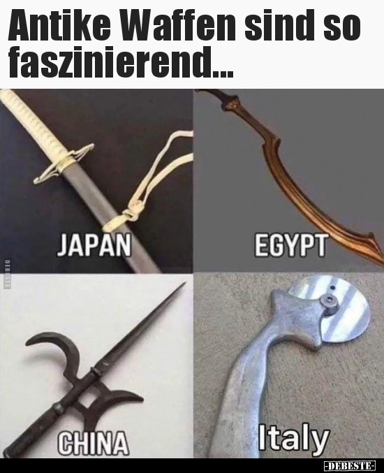 Antike Waffen sind so faszinierend...