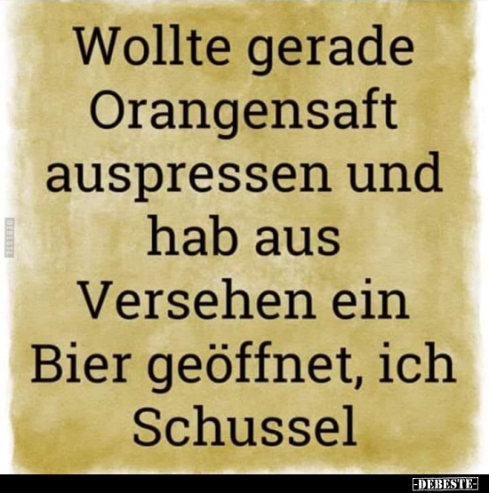 Wollte gerade Orangensaft auspressen und hab aus Versehen..