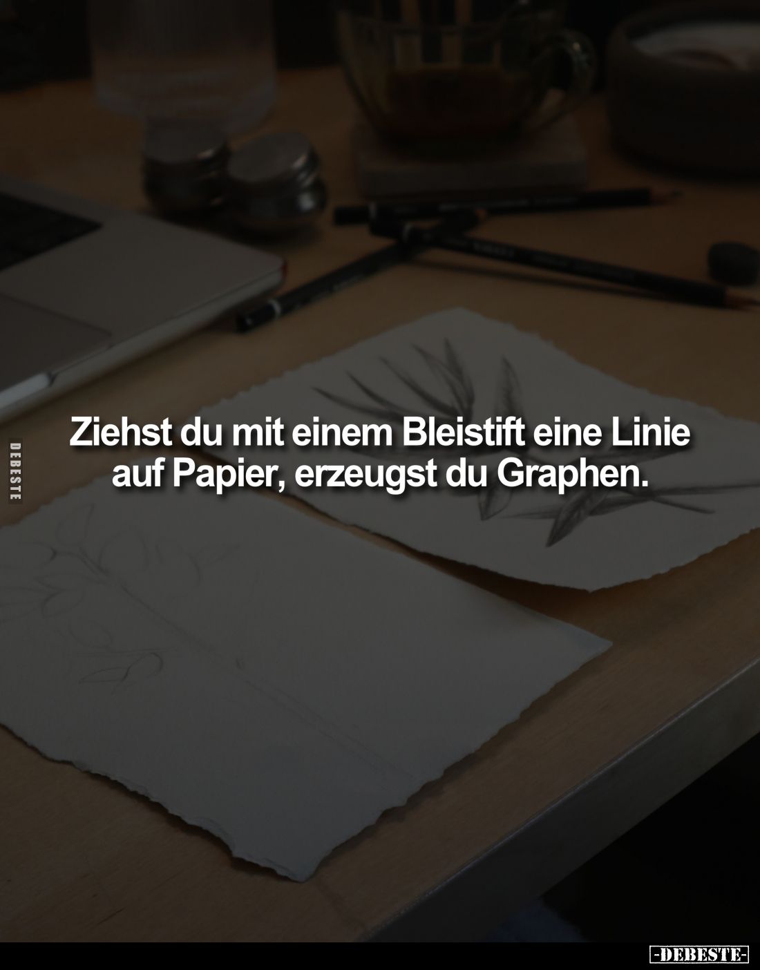 Ziehst du mit einem Bleistift eine Linie auf Papier, erzeugst du Graphen.