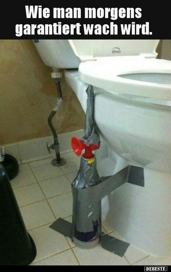 Wie man morgens garantiert wach wird...