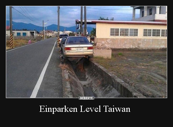 Einparken Level Taiwan.. - Lustige Bilder | DEBESTE.de