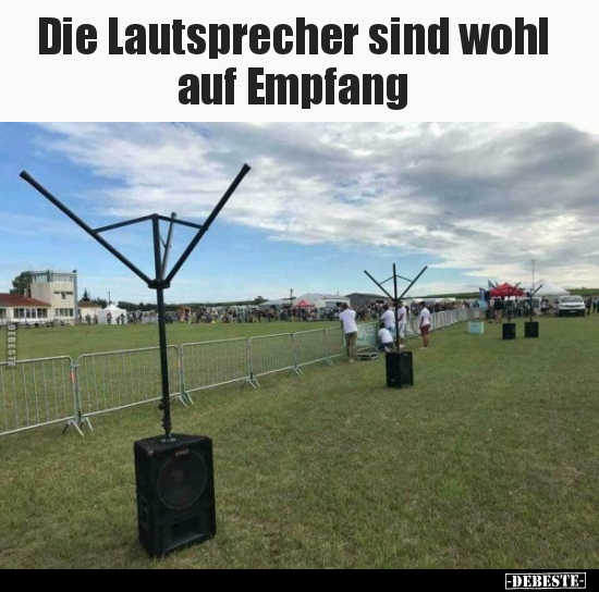 Die Lautsprecher sind wohl auf Empfang.. - Lustige Bilder | DEBESTE.de