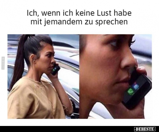 Ich, wenn ich keine Lust habe mit jemandem zu sprechen.. - Lustige Bilder | DEBESTE.de