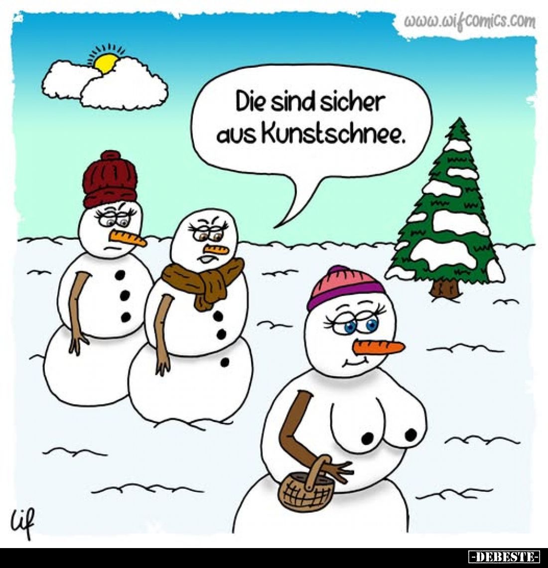 Die sind sicher aus Kunstschnee... - Lustige Bilder | DEBESTE.de