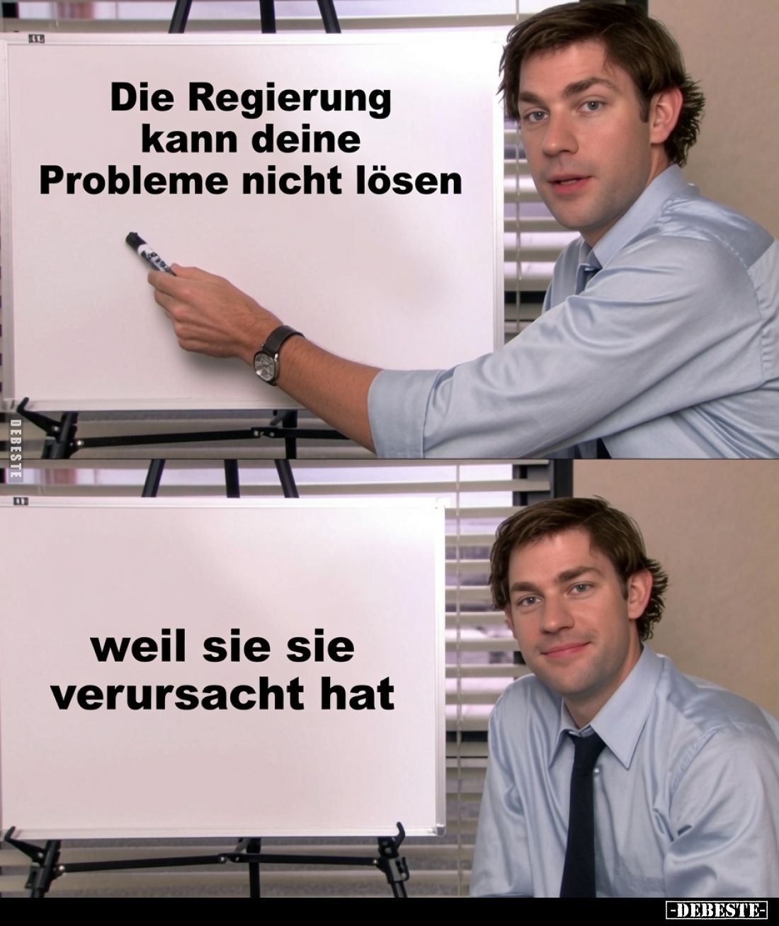 Die Regierung kann deine Probleme nicht lösen,
weil sie sie verursacht hat.
