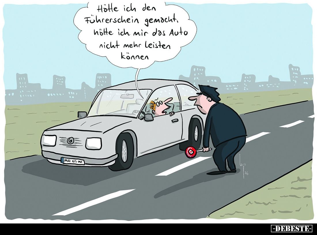 Hätte ich den Führerschein gemacht, hätte ich mir das Auto nicht mehr leisten können.