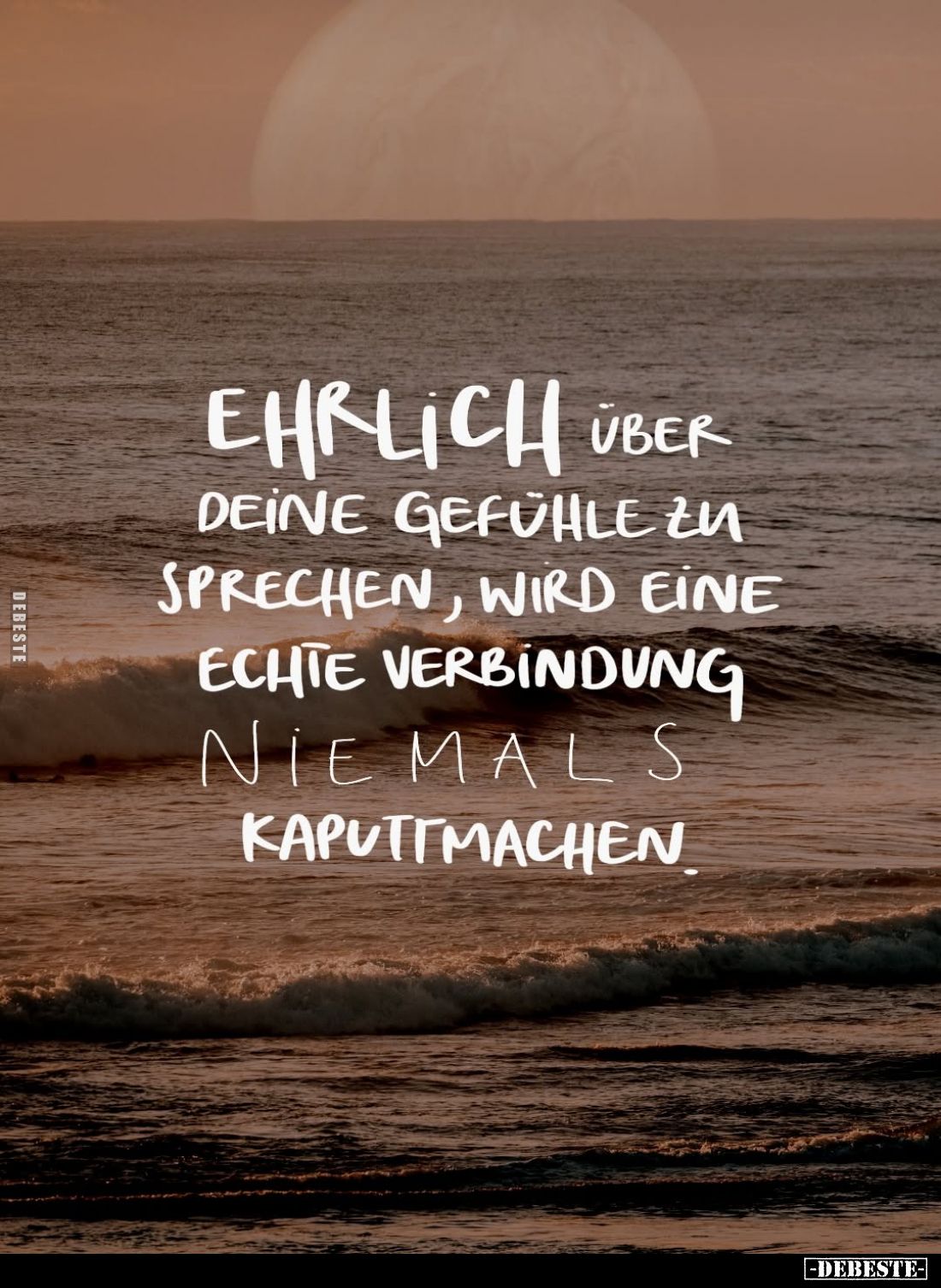 Ehrlich über deine Gefühle zu sprechen, wird eine echte Verbindung niemals kaputtmachen.