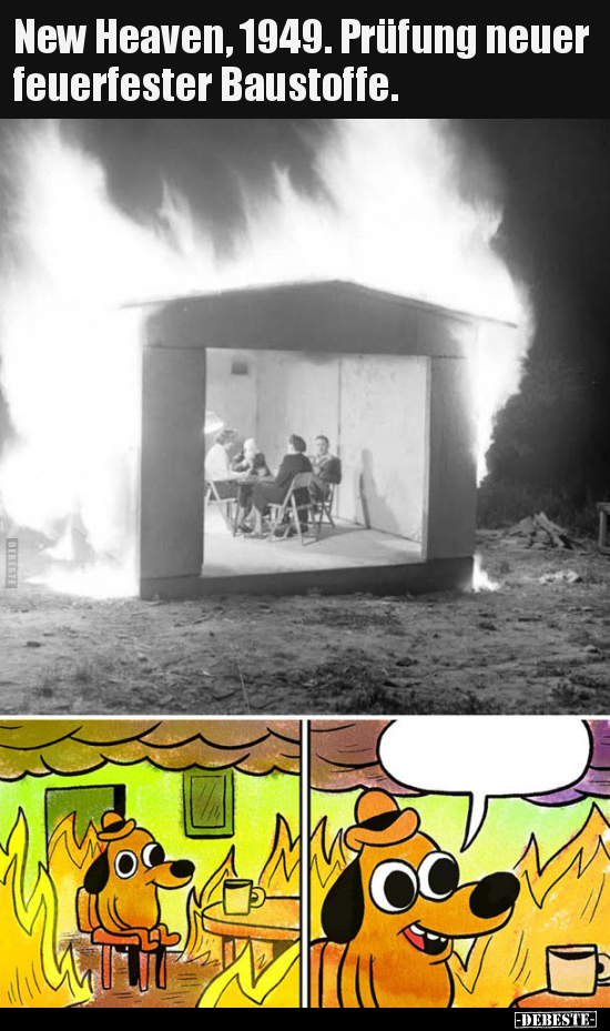 New Heaven, 1949. Prüfung neuer feuerfester Baustoffe...