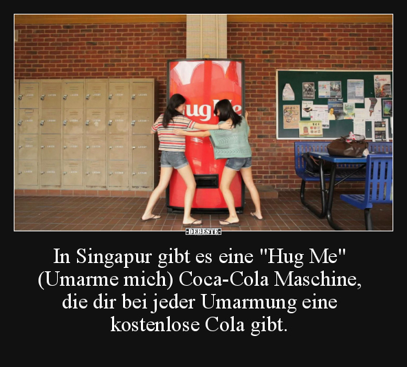 In Singapur gibt es eine "Hug Me".. - Lustige Bilder | DEBESTE.de