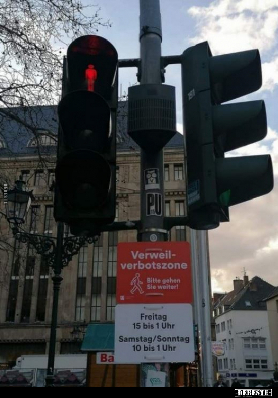 Verweilverbotszone...