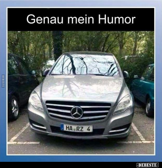 Genau, Humor