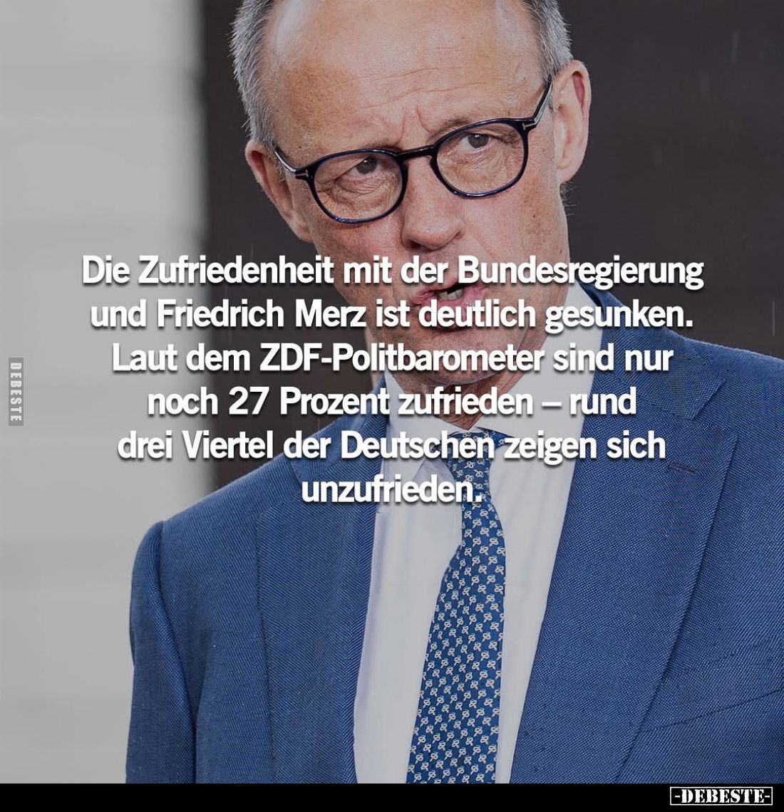 Die Zufriedenheit mit der Bundesregierung und Friedrich Merz ist deutlich gesunken. Laut dem ZDF-Politbarometer sind nur noch...