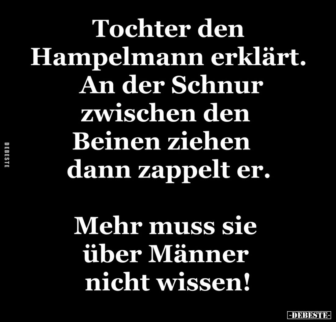 Tochter den Hampelmann erklärt. An der Schnur zwischen den.. - Lustige Bilder | DEBESTE.de