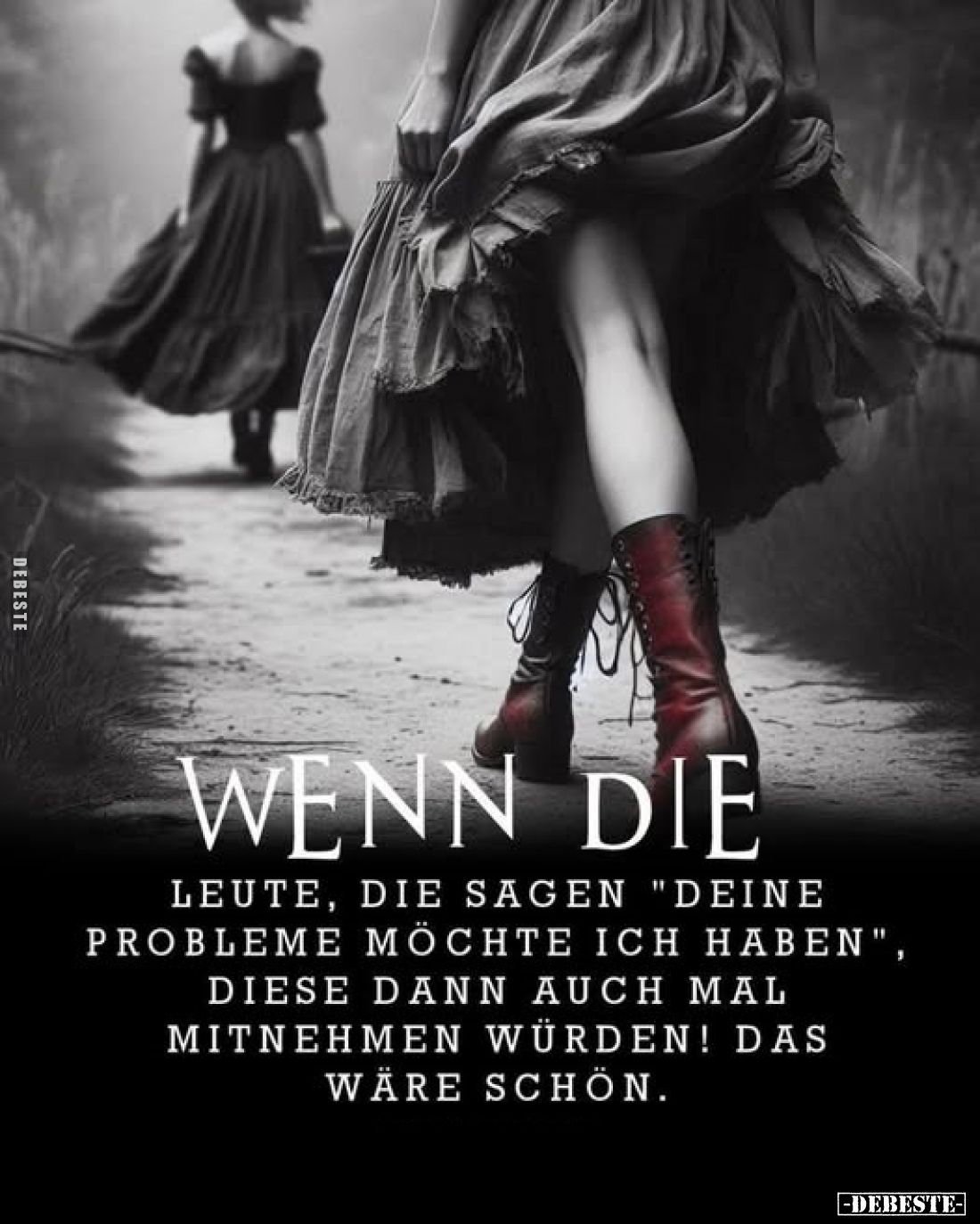 Wenn die 
Leute, die sagen "deine Probleme möchte ich haben", diese dann auch mal mitnehmen würden! Das wäre schön...