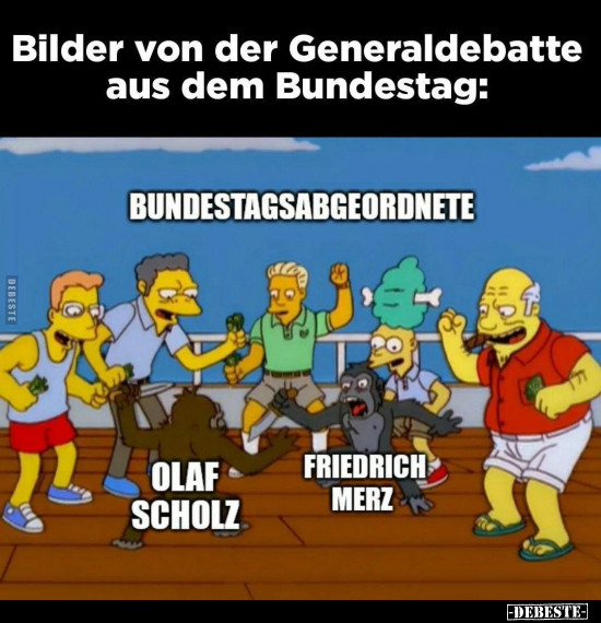 Bilder von der Generaldebatte aus dem Bundestag.. - Lustige Bilder | DEBESTE.de