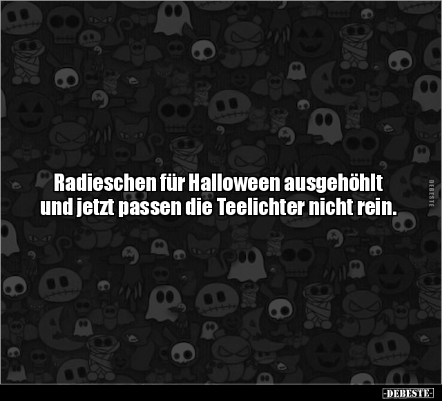 Radieschen für Halloween ausgehöhlt und jetzt.. - Lustige Bilder | DEBESTE.de