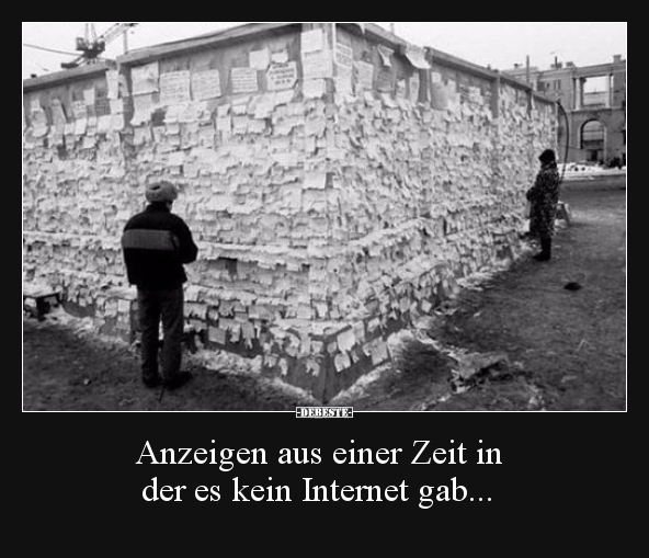 Anzeigen aus einer Zeit in der es kein Internet gab... - Lustige Bilder | DEBESTE.de