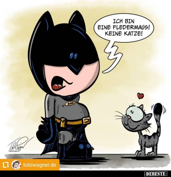 Ich bin eine Fledermaus! Keine Katze!.. - Lustige Bilder | DEBESTE.de